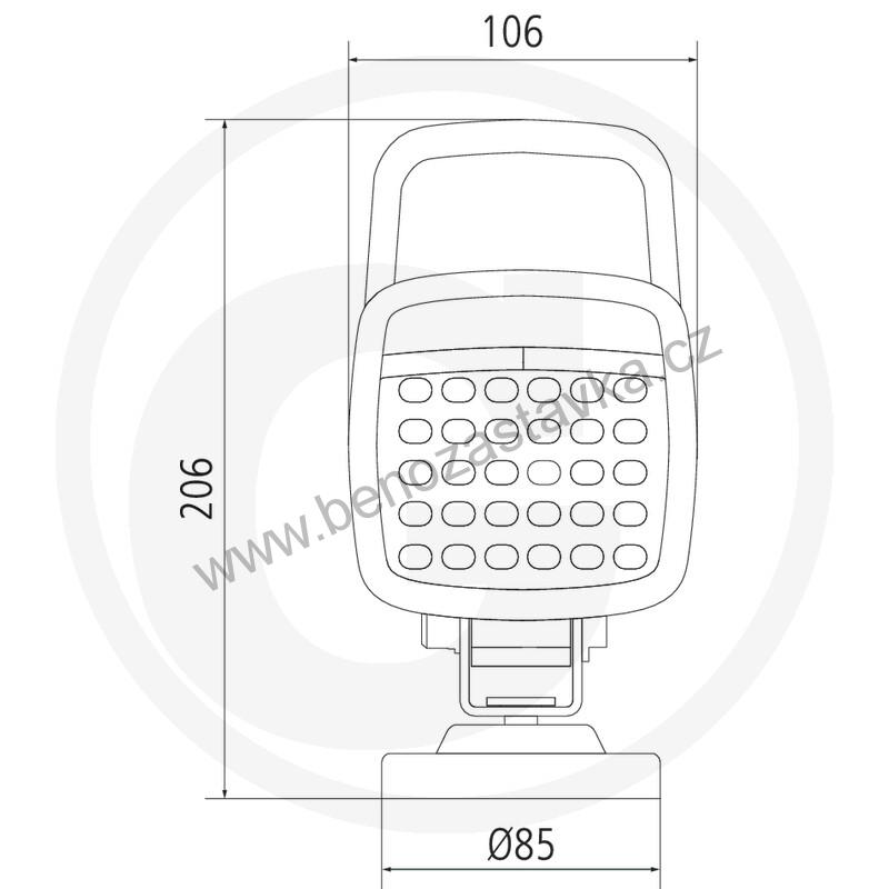 LED pracovní světlo s magnetem 110-230V GRANIT