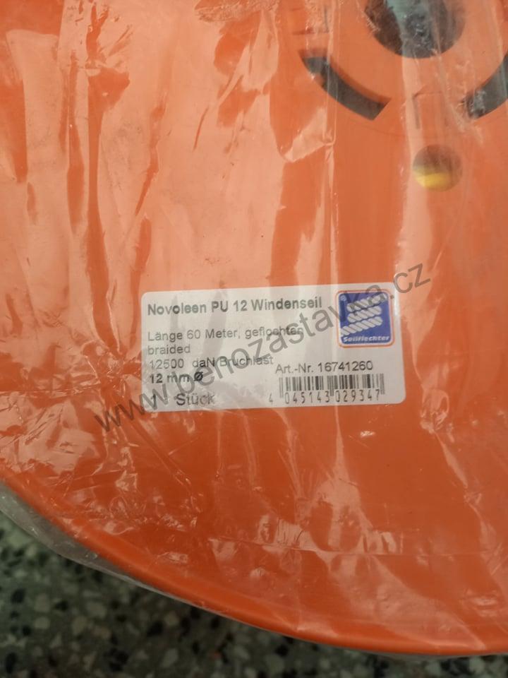 Navijákové lesnické lano Novoleen - 60m 12mm - GRANIT