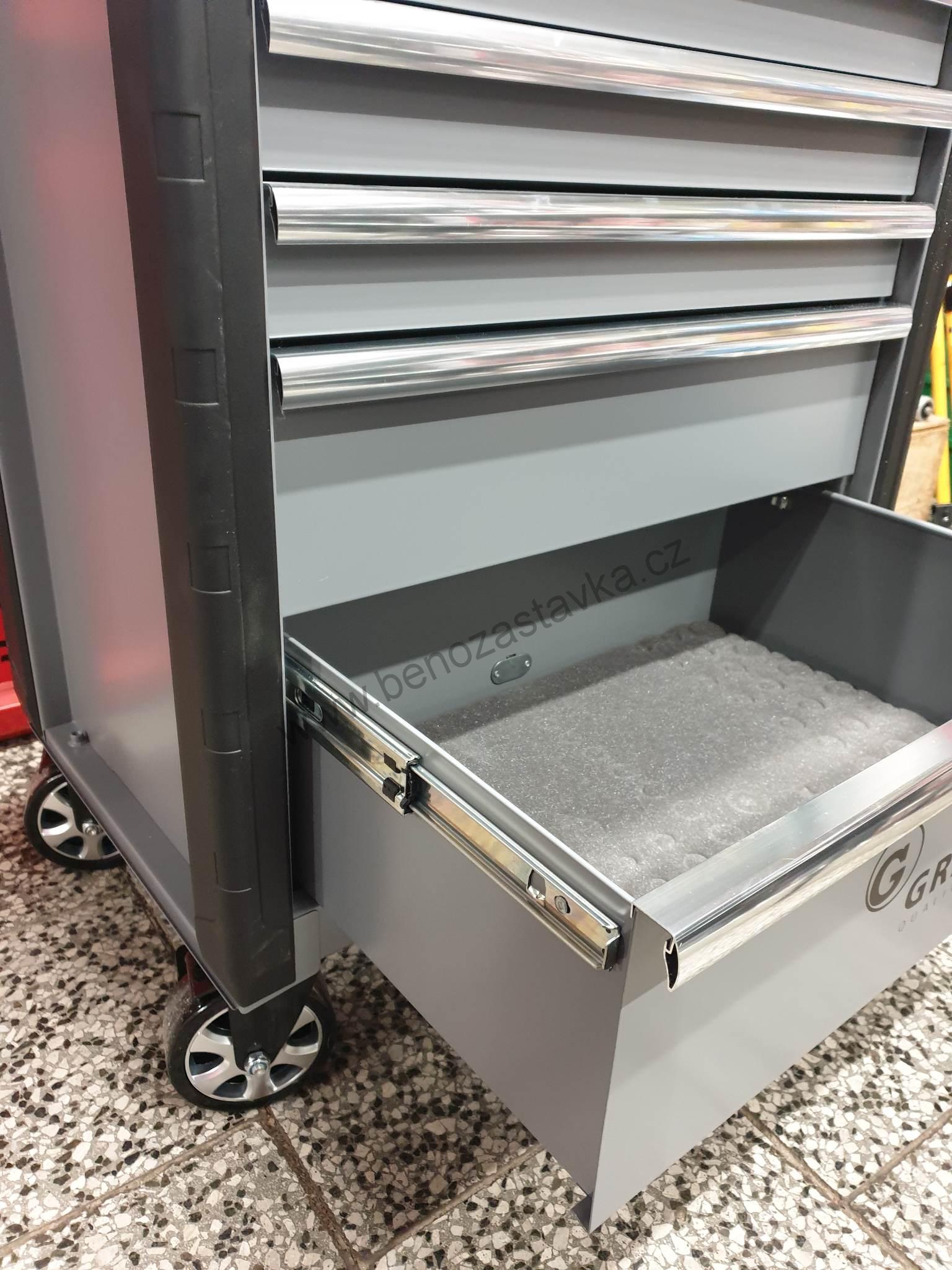 Profesionální dílenský vozík - 6 zásuvek - LIMITED EDITION GREY