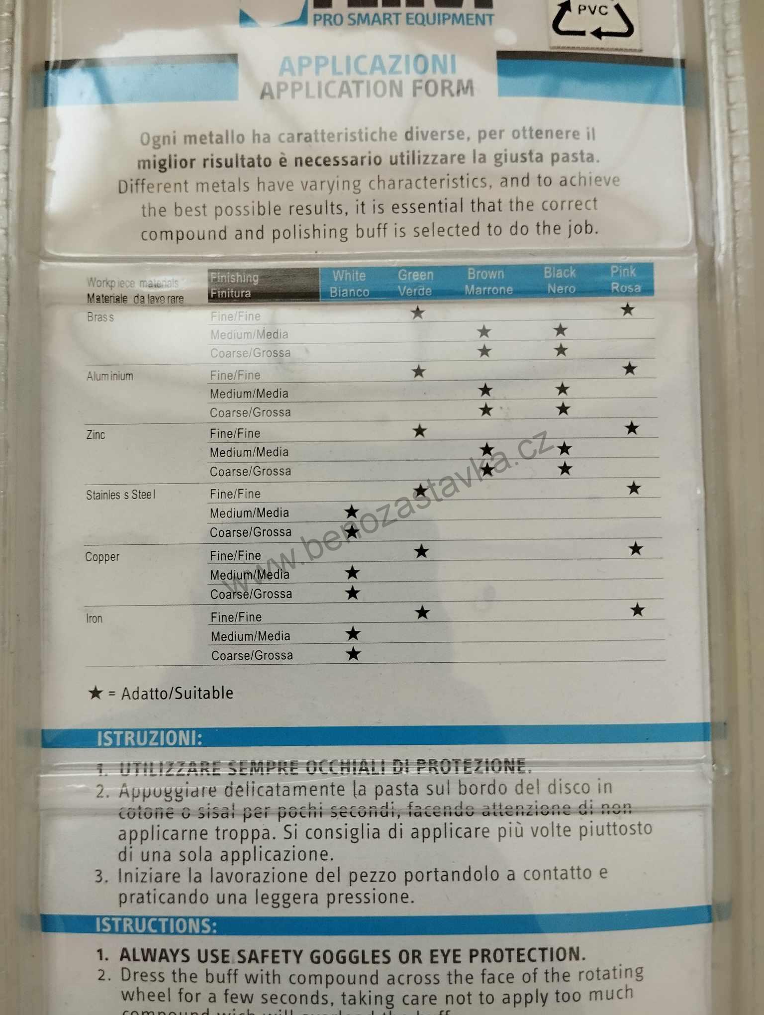 Sada pro leštění/renovaci ALU kol UNIVERSAL - 9 kusů