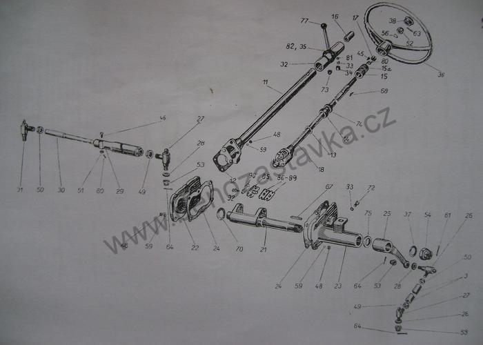 Volant - Zetor URI, URII