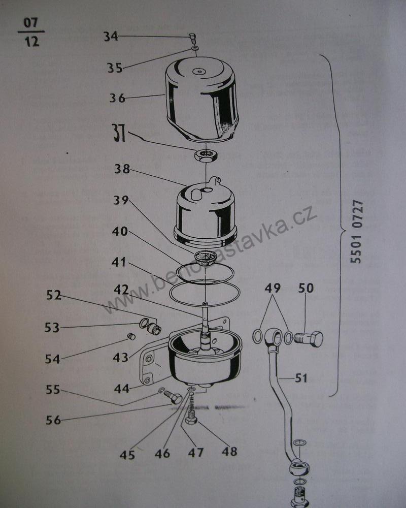 Odstředivý čistič oleje RHP2A - Odstředivka - Zetor