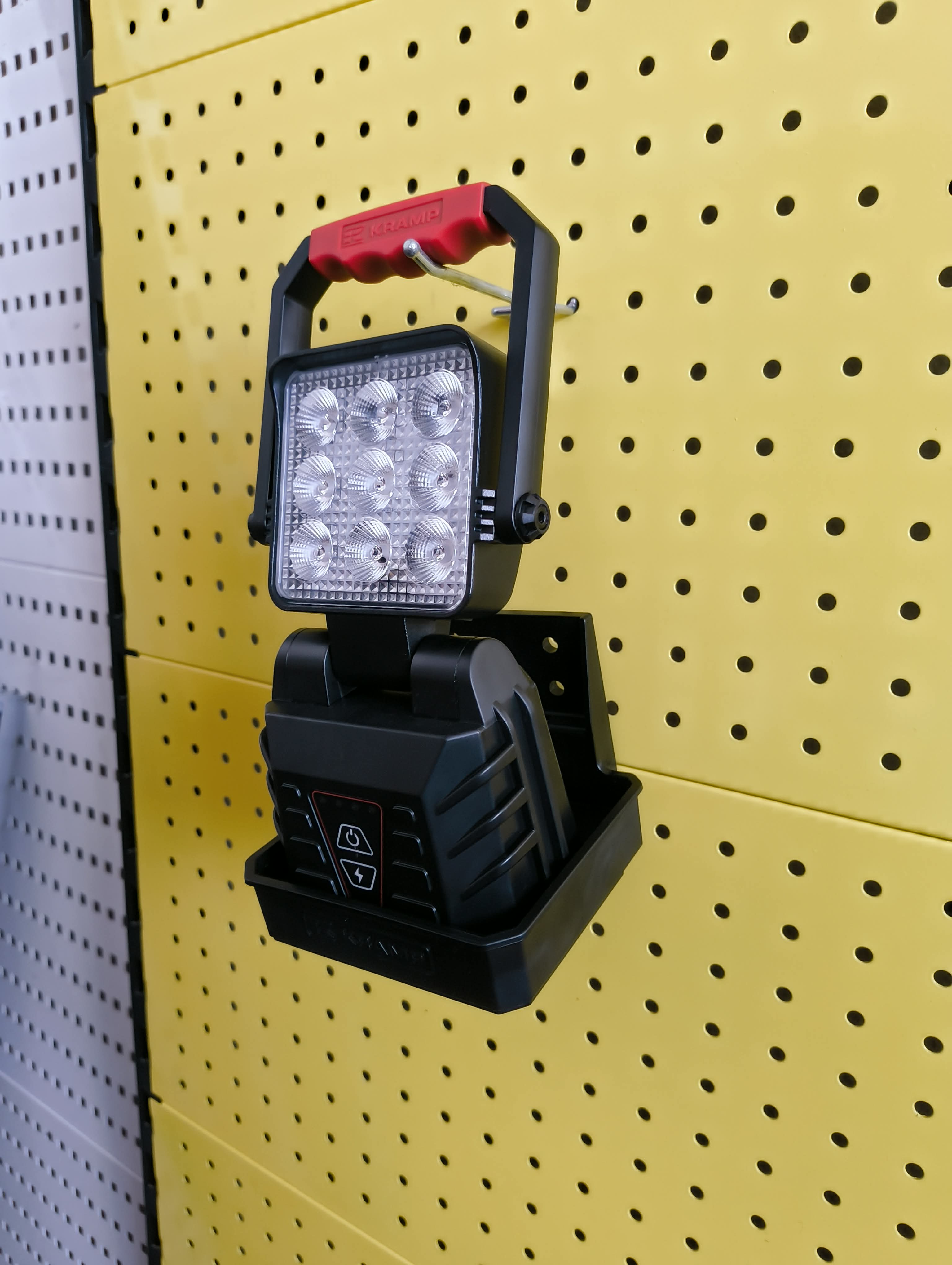 Ruční pracovní LED svítilna, dobíjecí, bílé/oranžové
