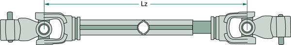 Kardan Weasler - Kloubová hřídel - 710mm - 6 zubů - G1/G2 - F21