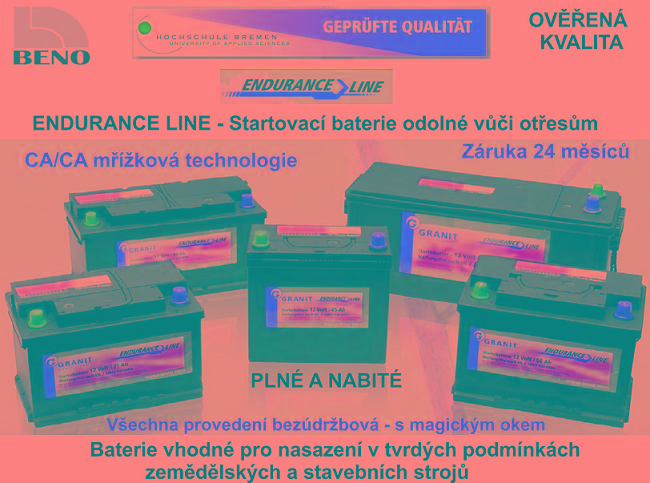 Autobaterie Endurance Line 12V 43Ah 420A - 207x175x175 - Bezúdržbová
