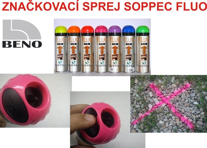 Značkovací sprej SOPPEC FLUO - Modrá- 500ml