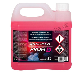 Nemrznoucí chladící kapalina Antifreeze G12 3l - Velvana - ČERVENÁ