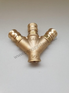 Roztrojka 1/2" s rychlospojkami
