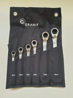 Sada ráčnových klíčů 6ks 8-19mm GRANIT HeavyGrip