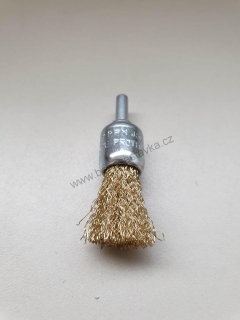 Kartáč koncový - vlnitý (17 mm x stopka 6 mm)