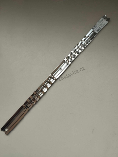 Lišta kovová na hlavice 1/4" - 15 úchytů