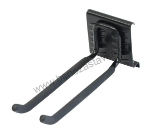 Hák dvojitý, dlouhý, 22x7,5x9cm závěs. systém na nářadí