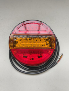 Multifunkční zadní světlo LED, 12/24 V, kulaté, Ø 140 mm