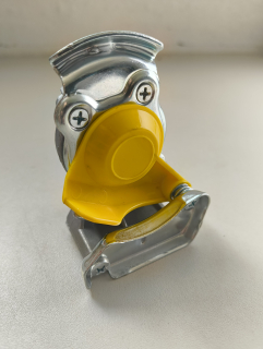 Hlava spojky - tahač, návěs / M16x1,5 žlutá, vedení brzd