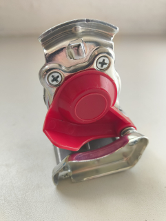 Hlava spojky - tahač, návěs / M16x1,5 červená, zásobování vedení